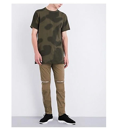 Shop Maharishi Camouflage-print Cotton-jersey T-shirt In Woodland