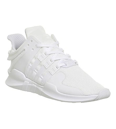 Shop Adidas Originals Equipment Support Adv Mesh Sneakers In White Mono