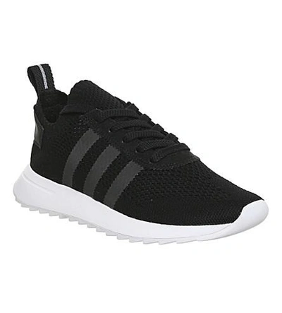 Shop Adidas Originals Flb Primeknit Trainers In Black White Gum