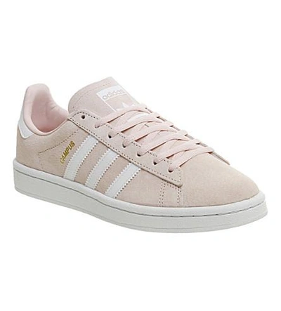 Adidas Originals Campus Suede Sneakers In Icey Pink White | ModeSens