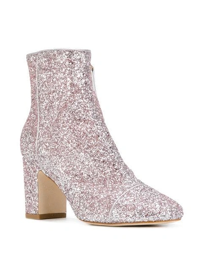 Shop Polly Plume Ally Sparkling Sequin Boots - Pink
