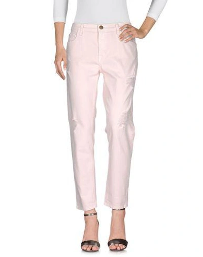 Shop Current Elliott Denim Pants In Pink