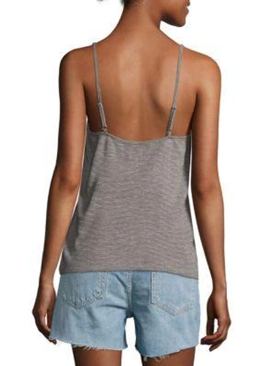 Shop Minkpink Textured Suede Cami Top In Grey