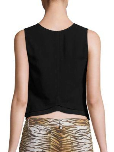 Shop A.l.c Lou Double Layer Top In Black