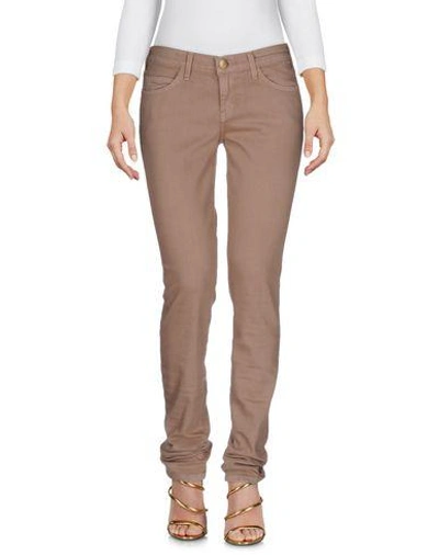 Shop Current Elliott Denim Pants In Khaki