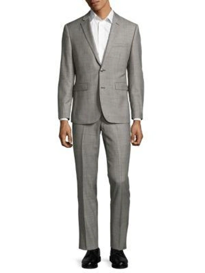 Shop Vince Camuto Slim-fit Long Sleeve Wool Suit In Light Grey