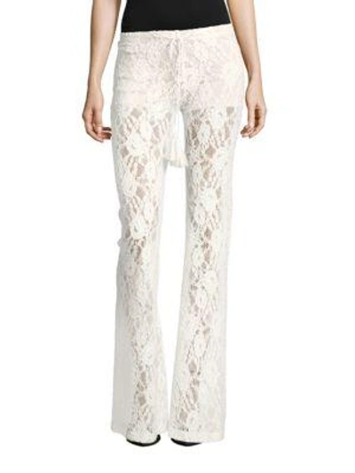 Shop Winston White Rosanna Lace Bootcut Pants In White