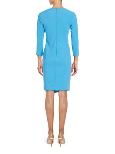 Shop Shoshanna Bentley V-neck Wrap Dress In Cornflower