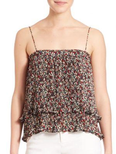 Shop Derek Lam 10 Crosby Pleated Two-in-one Camisole & Skirt In Confetti