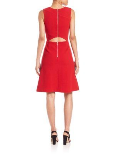 Shop Suno Cutout A-line Dress In Red