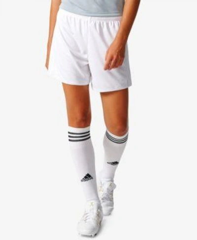 Shop Adidas Originals Adidas Climacool® Tastigo 17 Soccer Shorts In White/white
