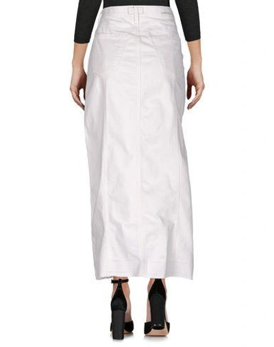 Shop Current Elliott Denim Skirt In White