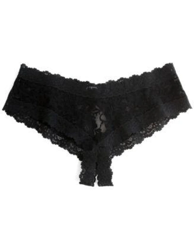 Shop Hanky Panky After Midnight Crotchless Cheeky Hipster Lingerie 482921 In Black