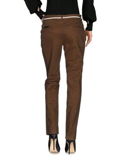 Shop Elevenparis Casual Pants In Military Green