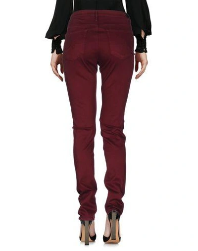 Shop Ag Casual Pants In Maroon