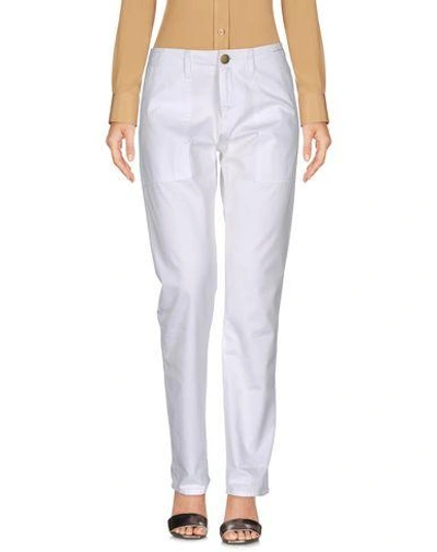 Shop Current Elliott Casual Pants In White