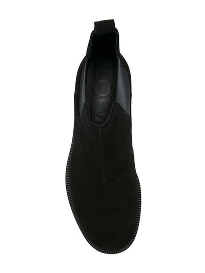 Shop Loewe Chelsea Boots In Black