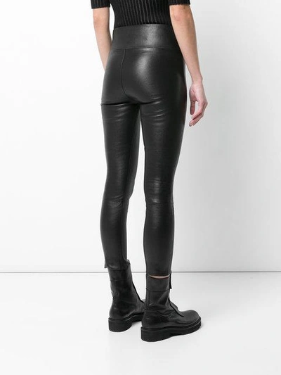 Shop Sprwmn Cropped Slim Fit Trousers In Black