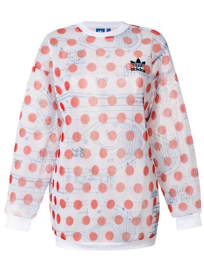 Adidas Originals 'osaka' Polka Dot Print Mesh Sweatshirt | ModeSens