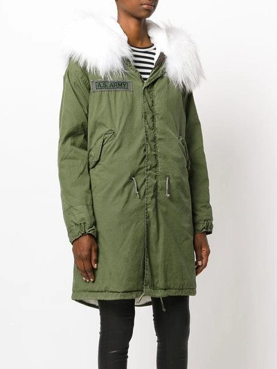 Shop As65 Hooded Parka In Green