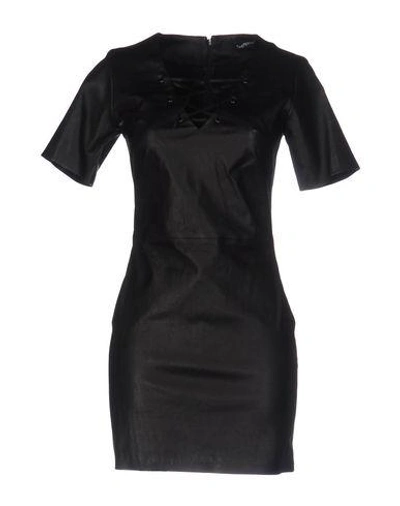 Shop Theperfext Short Dresses In Black