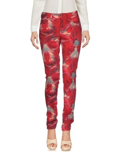 Shop Maison Scotch Casual Pants In Red