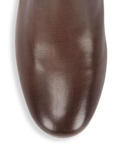 Shop Frye Jodi Leather Booties In Dark Brown