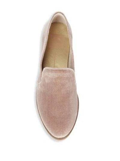 Shop Dolce Vita Caro Velvet Loafers In Graphite