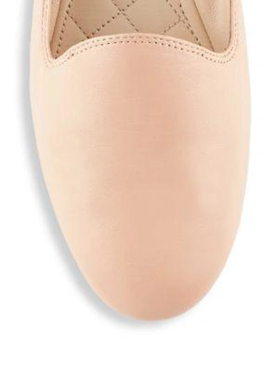 Shop Cole Haan Tali Leather Loafers In Toasted Almond