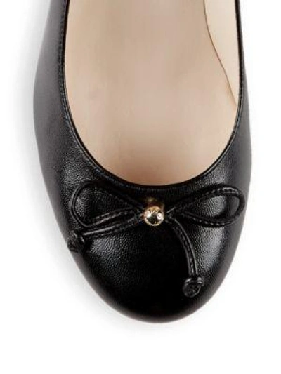 Shop Cole Haan Elsie Leather Wedge Pumps In Black