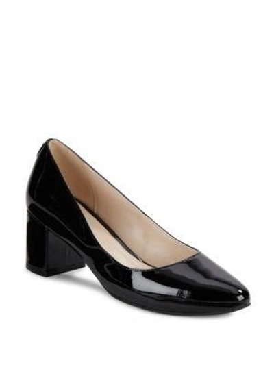 Shop Cole Haan Claudine Block Heel Pumps In Black