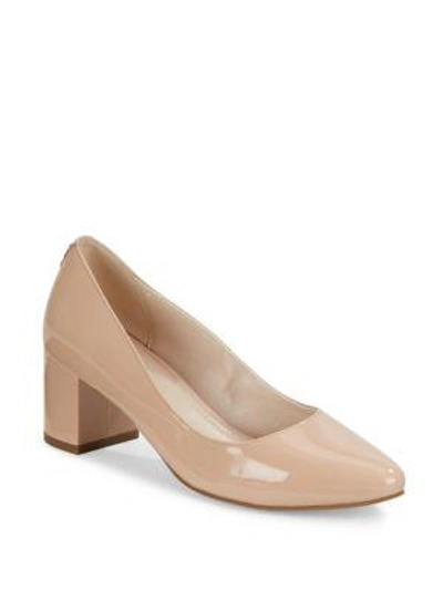 Shop Cole Haan Claudine Block Heel Pumps In Nude