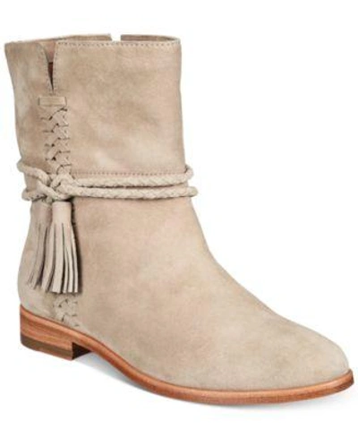 Shop Frye Women's Tina Whipstitch Tassel Booties Women's Shoes In Fawn