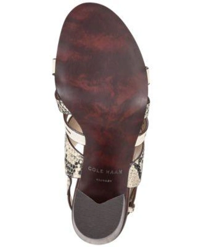 Shop Cole Haan Lavelle Block-heel Sandals Women's Shoes In Black Leather