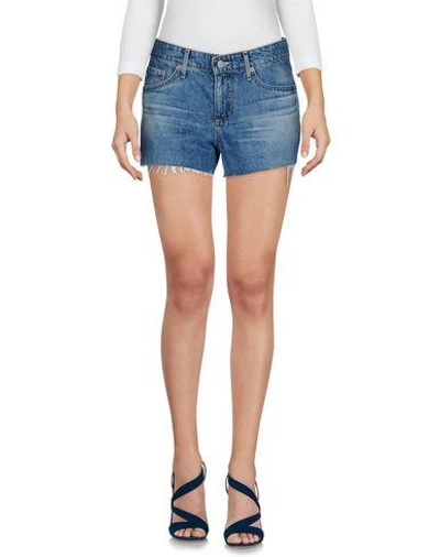 Shop Ag Denim Shorts In Blue