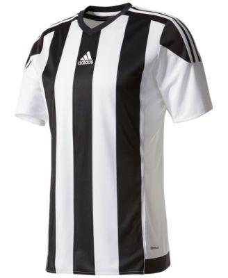 black and white adidas soccer jersey