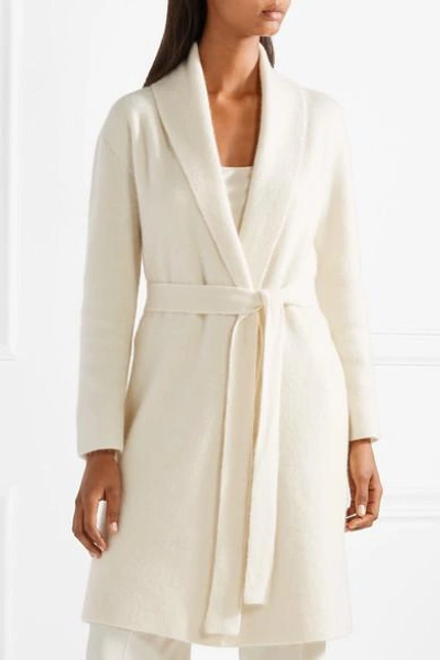 Shop The Row Naido Brushed Cashmere-blend Cardigan In Ivory