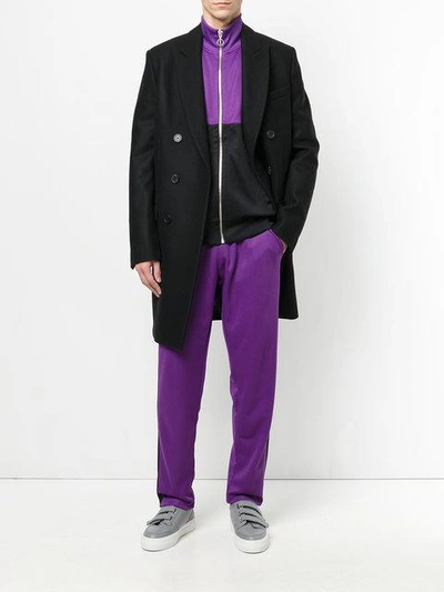 Shop Ami Alexandre Mattiussi Trackpants In Purple