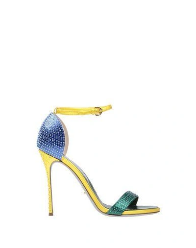 Shop Sergio Rossi Sandals In Green