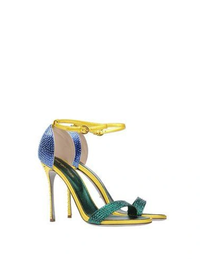 Shop Sergio Rossi Sandals In Green