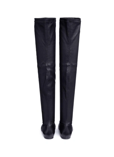 Shop Robert Clergerie 'guepe' Thigh High Leather Sock Boots