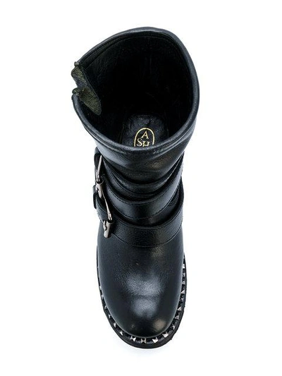 Shop Ash Boots With Buckles And Studs Detail