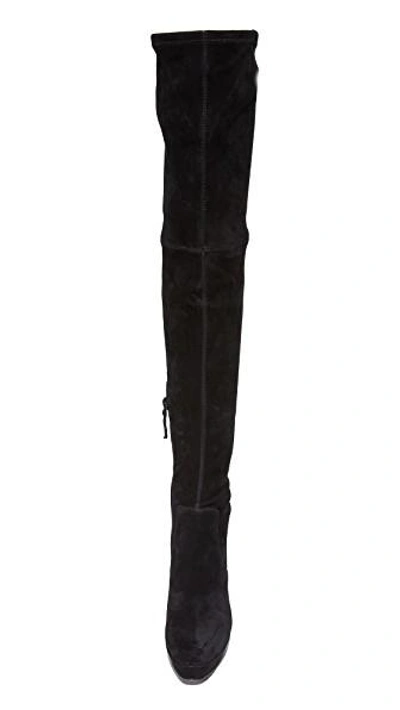 Shop Alice And Olivia Hampton Thigh High Boots In Black