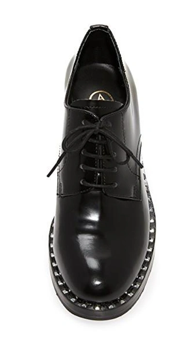 Shop Ash Xenos Heeled Oxfords In Black