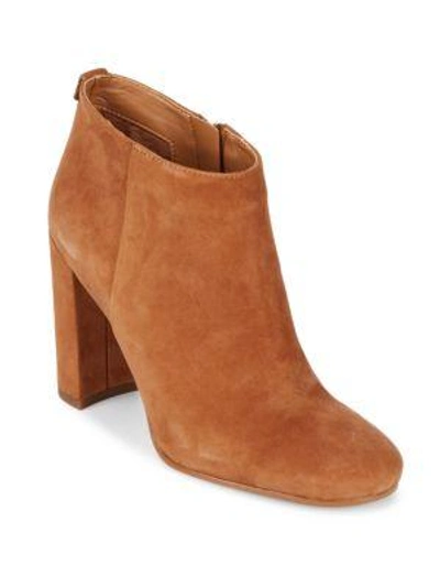 Shop Sam Edelman Cambell Leather Booties In Saddle