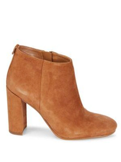 Shop Sam Edelman Cambell Leather Booties In Saddle