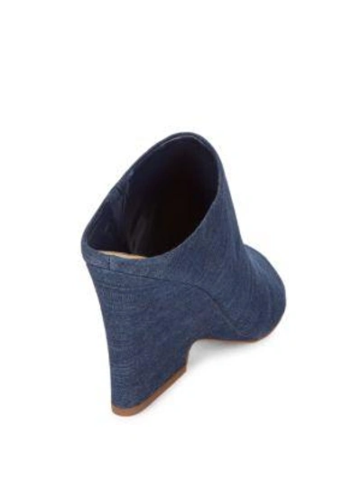 Shop Sam Edelman Wayne Leather Mules In Navy