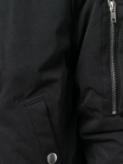 Shop Rick Owens Drkshdw Oversized Hooded Parka Jacket In 09 Black