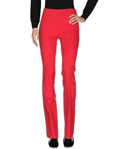 Shop Lanvin Casual Pants In Red