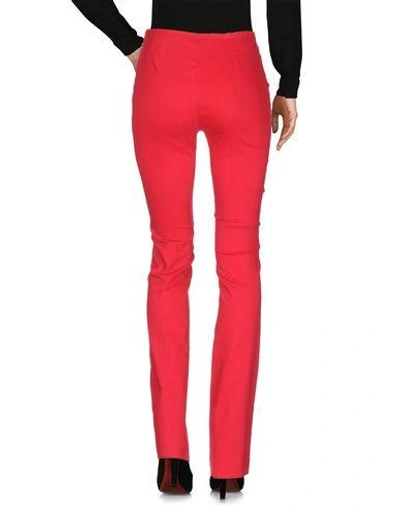 Shop Lanvin Casual Pants In Red